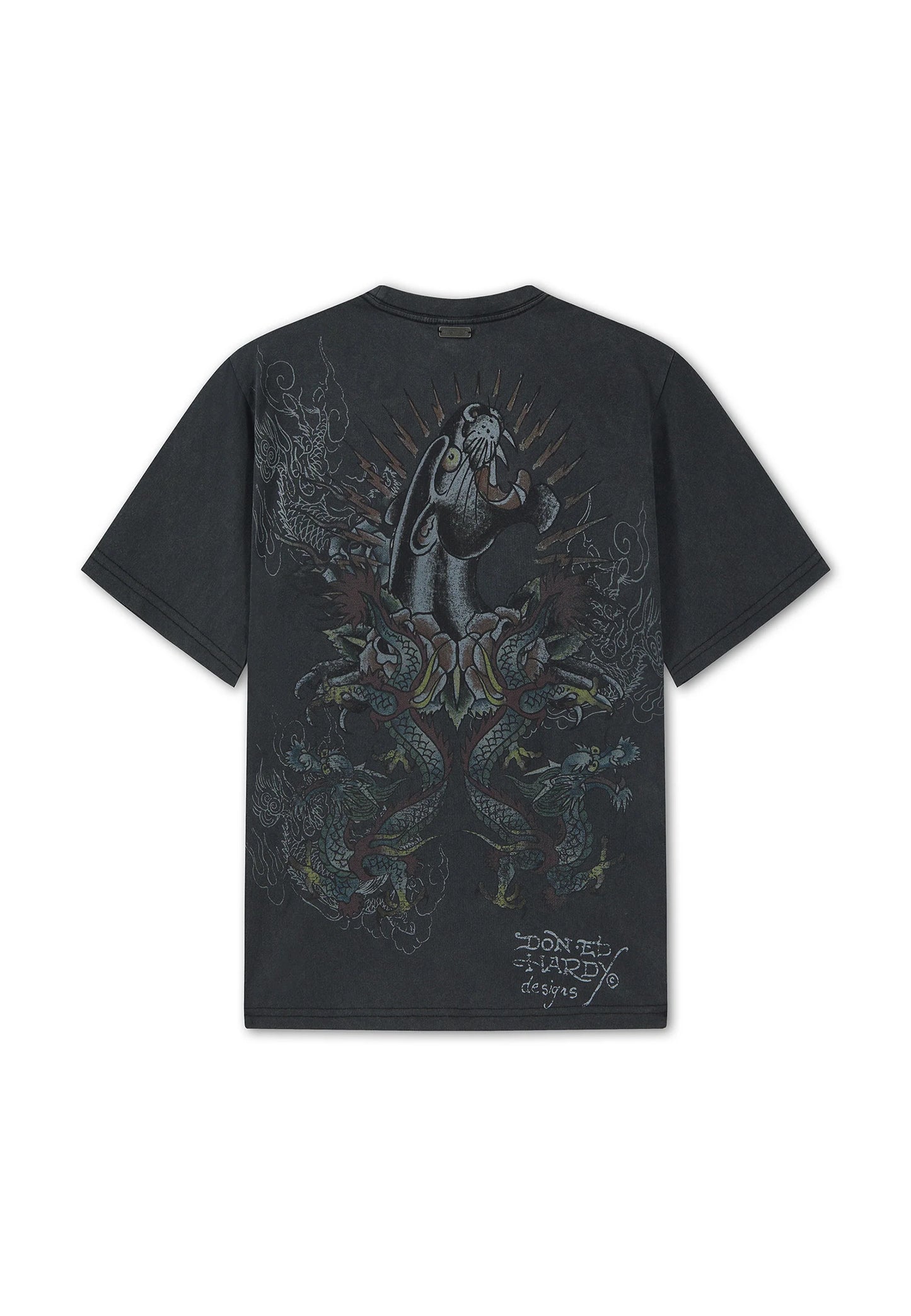 ED HARDY - DRAGON PANTHER GRAPHIC REGULAR T-SHIRT