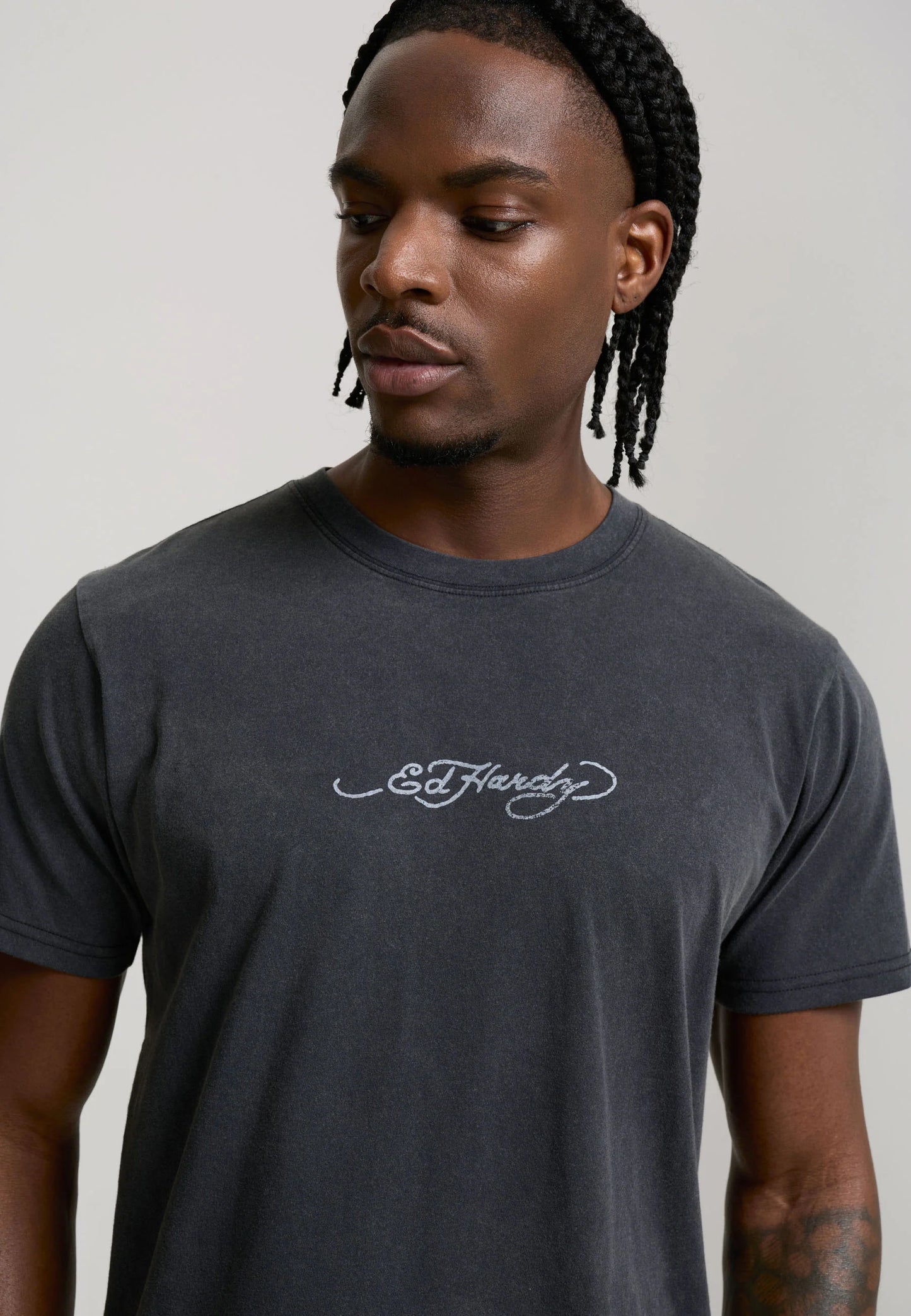ED HARDY - DRAGON PANTHER GRAPHIC REGULAR T-SHIRT