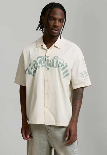 ED HARDY - GOTHIC RELAXED CAMP SHIRT