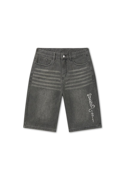 ED HARDY - DESERT SNAKE RELAXED DENIM JORTS