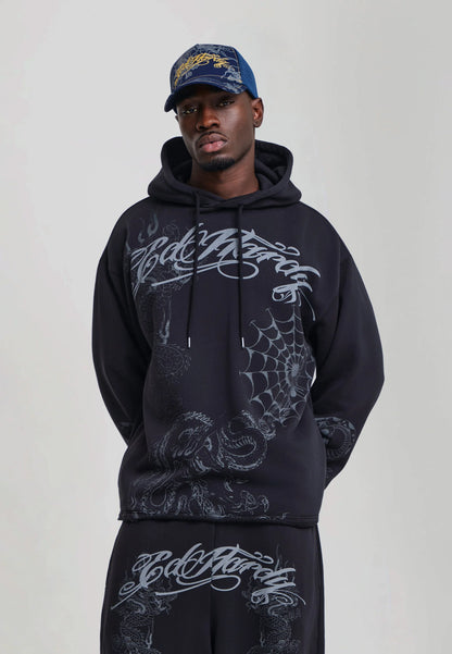 ED HARDY SHADOW GRAPHIC RELAXED HOODIE