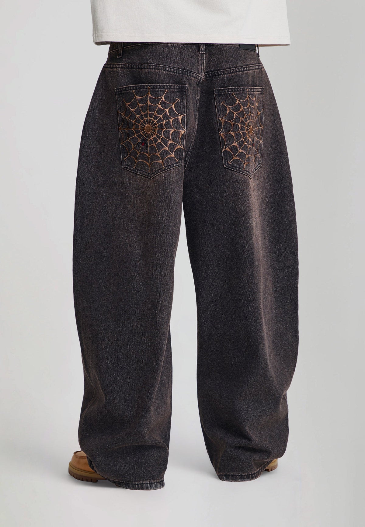 ED HARDY - DRAWN BY ED PANELLED BALLOON JEANS