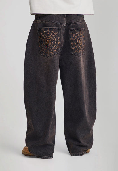 ED HARDY - DRAWN BY ED PANELLED BALLOON JEANS