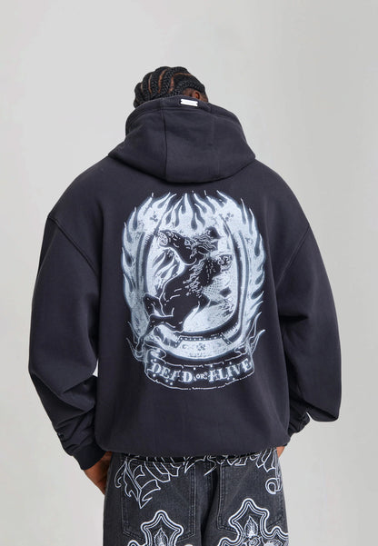 ED HARDY - DEAD OR ALIVE DIAMANTE RELAXED HOODIE