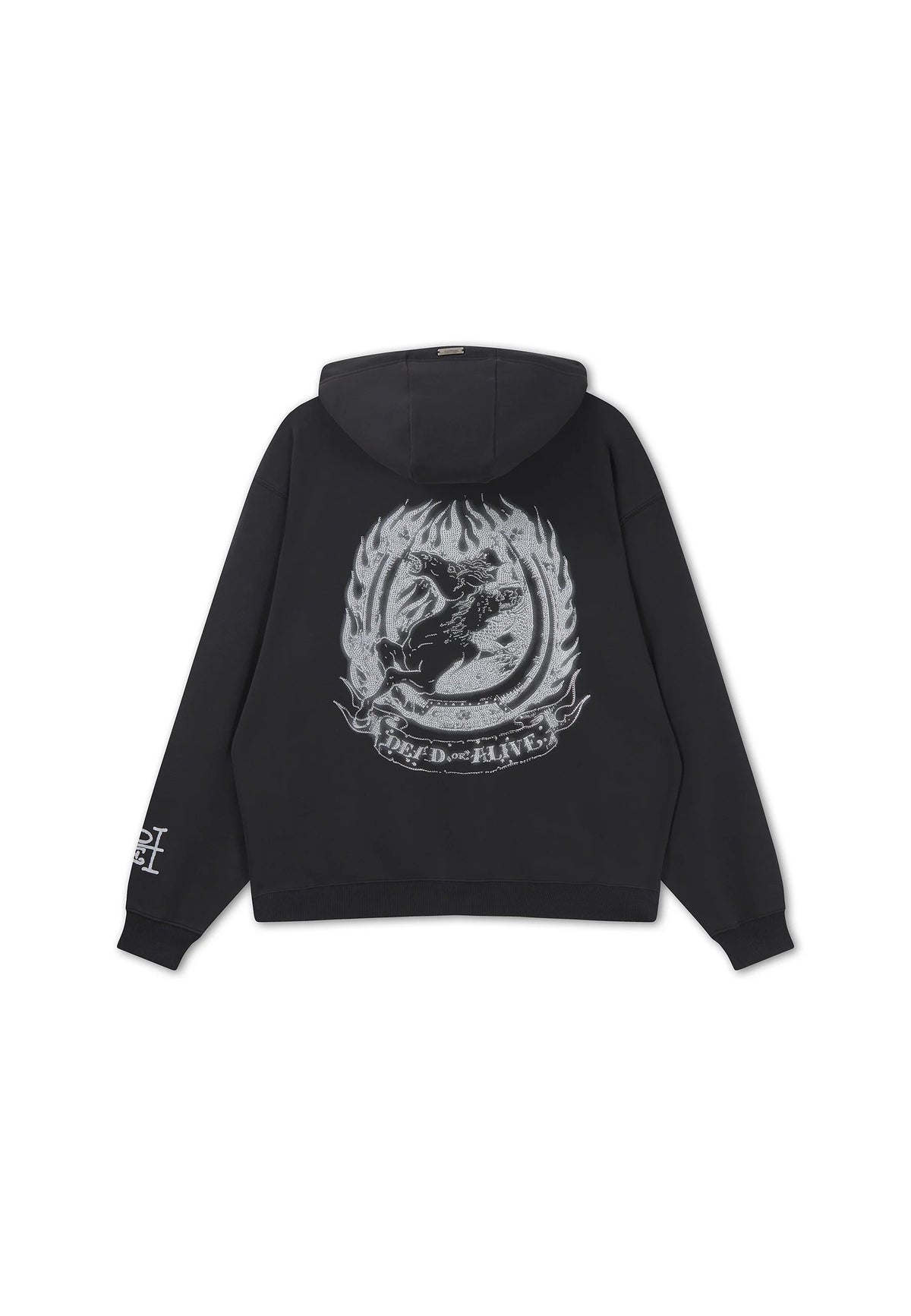 ED HARDY - DEAD OR ALIVE DIAMANTE RELAXED HOODIE