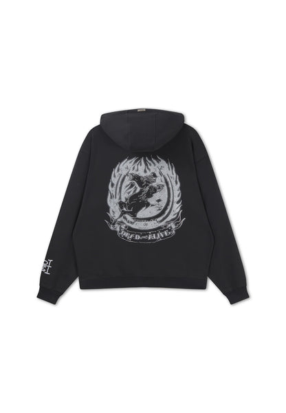 ED HARDY - DEAD OR ALIVE DIAMANTE RELAXED HOODIE