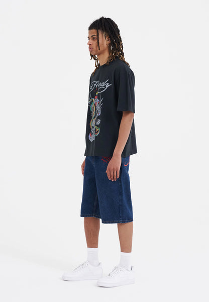 ED HARDY - NYC SKULL DENIM JORTS
