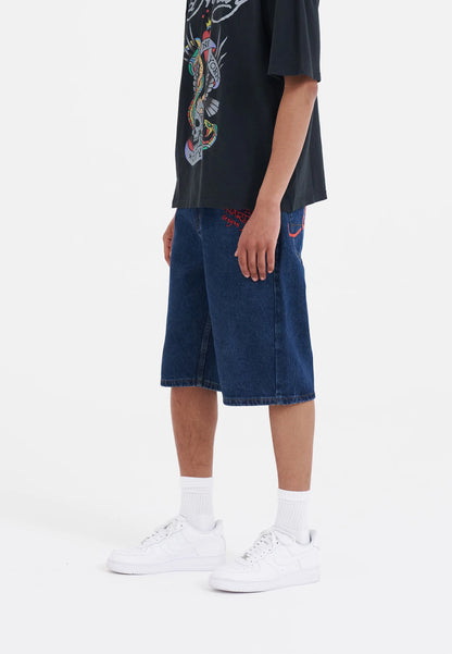 ED HARDY - NYC SKULL DENIM JORTS