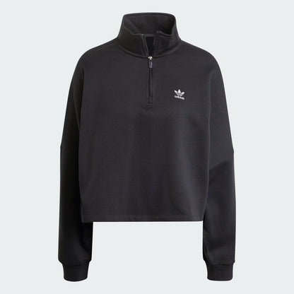 ADIDAS ORIGINALS - ESSENTIALS 1/2 ZIP FLEECE SWEATSHIRT