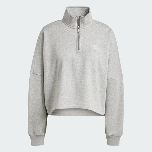 ADIDAS ORIGINALS - ESSENTIALS 1/2 ZIP FLEECE SWEATSHIRT