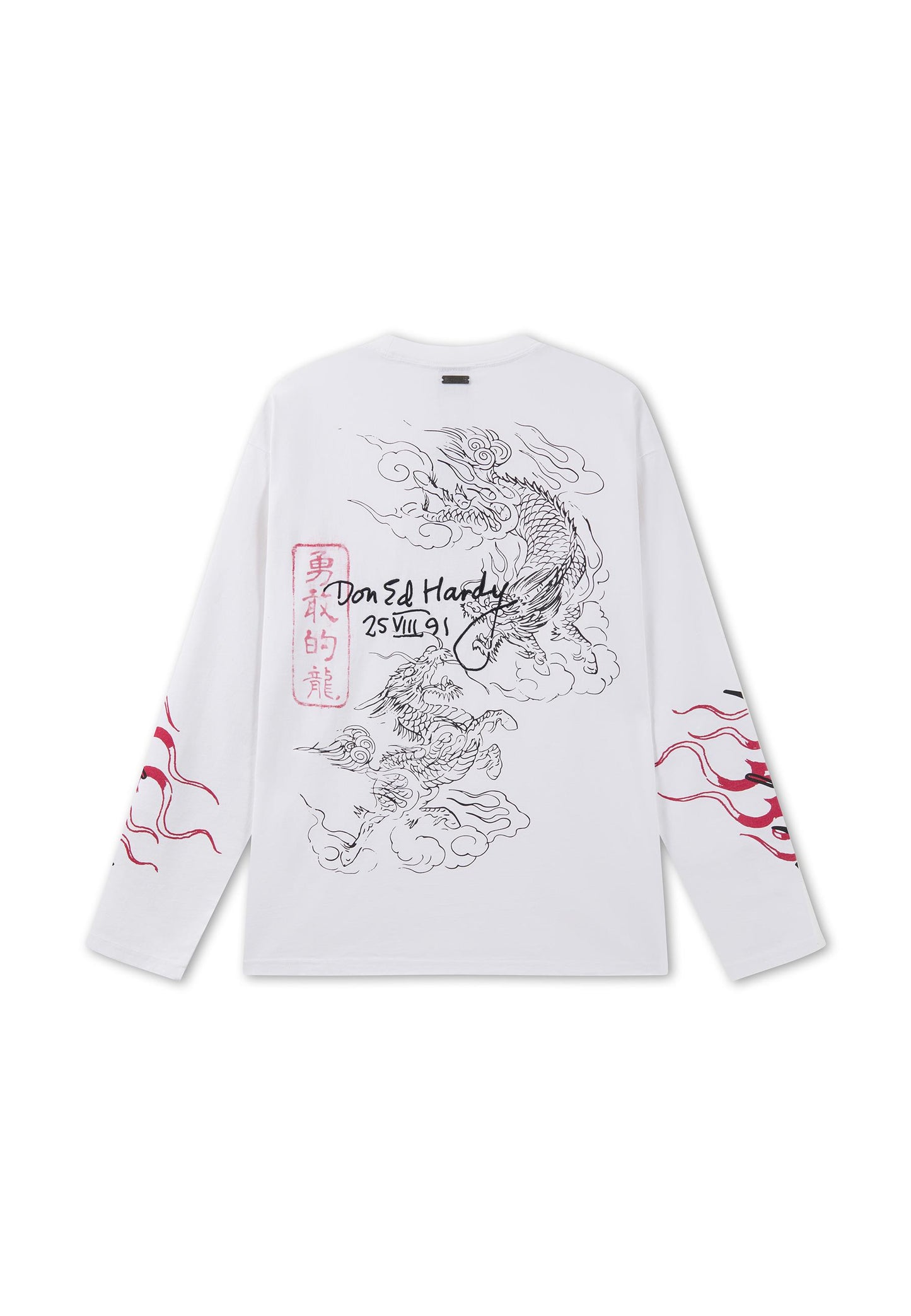 ED HARDY - FLYING TWIN DRAGON GRAPHIC LONGSLEEVE