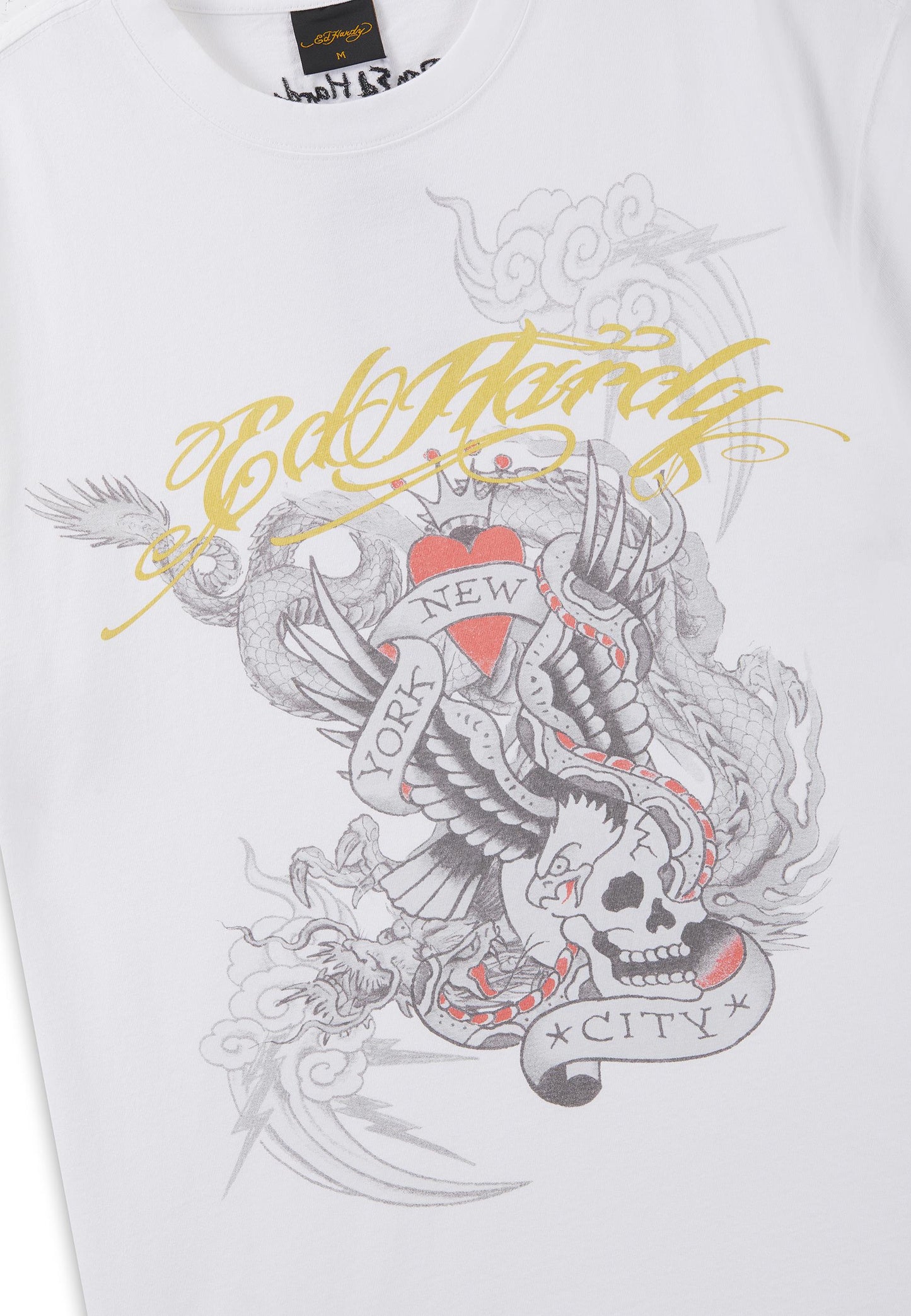 ED HARDY - STORMING NEW YORK GRAPHIC RELAXED T-SHIRT