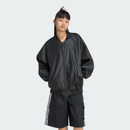 ADIDAS ORIGINALS - PLEATHER SST OVERSIZED TRACK TOP