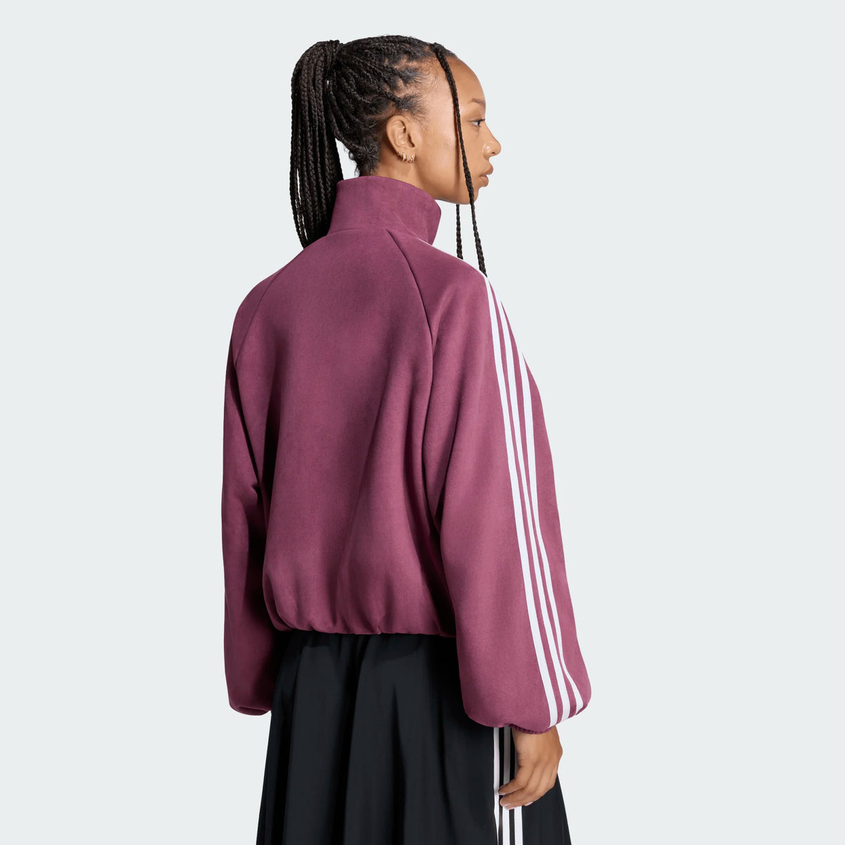 ADIDAS ORIGINALS - FAUX SUEDE TRACK TOP