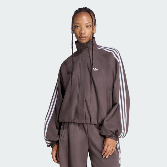 ADIDAS ORIGINALS - FAUX SUEDE TRACK TOP