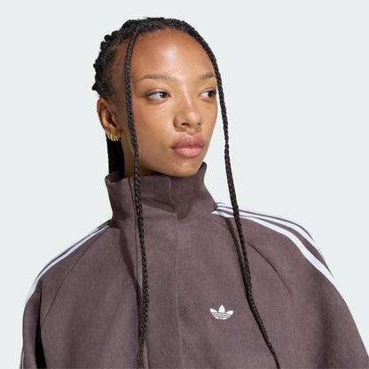 ADIDAS ORIGINALS - FAUX SUEDE TRACK TOP