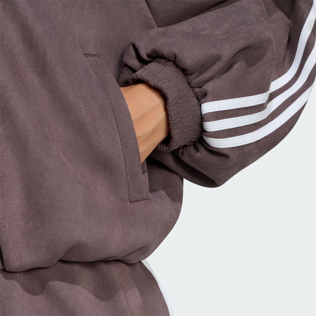 ADIDAS ORIGINALS - FAUX SUEDE TRACK TOP