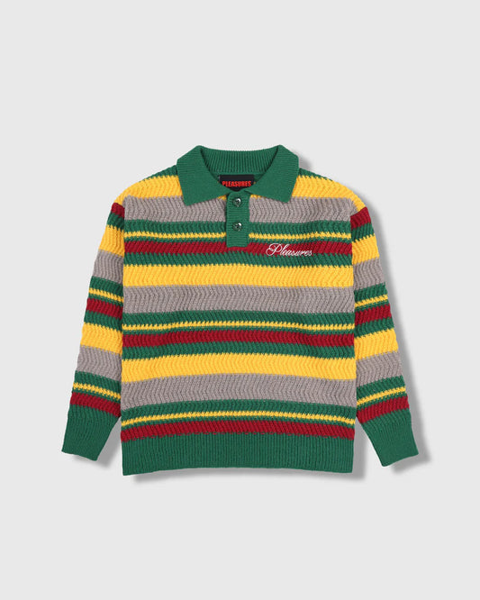 PLEASURES - COOPER POLO SWEATER