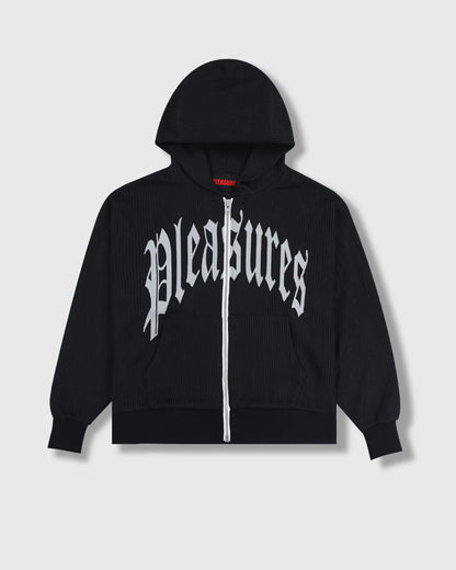 PLEASURES - TWITCH KNITTED ZIP HOODIE