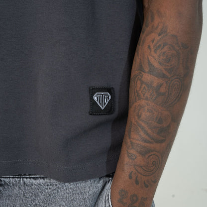 IUTER - LABEL RIBBED TEE