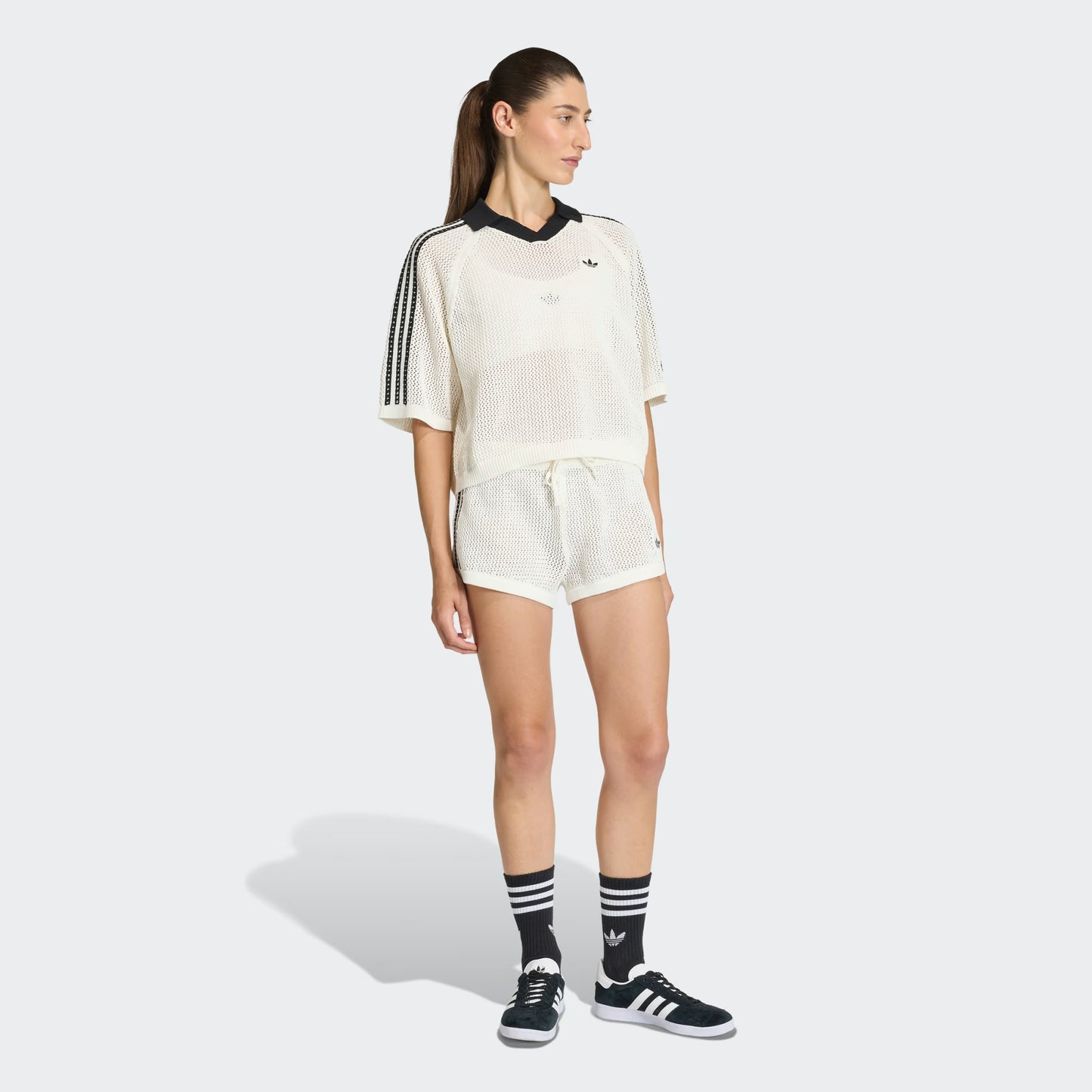 ADIDAS ORIGINALS - KNITTED CROCHET SHORTS