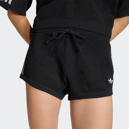 ADIDAS ORIGINALS - KNITTED CROCHET SHORTS