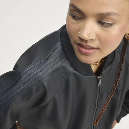 ADIDAS ORIGINALS - PLEATHER SST OVERSIZED TRACK TOP