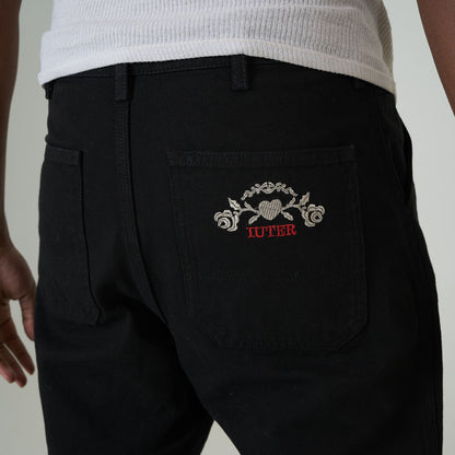 IUTER - FLORAL WORK PANTS