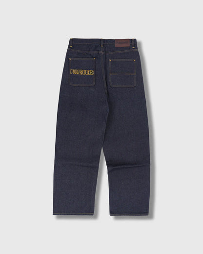 PLEASURES - INDIGO FORMULA BAGGY JEANS