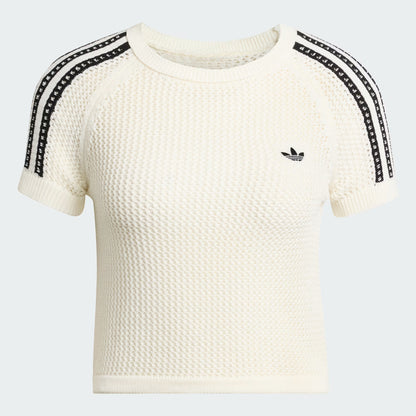 ADIDAS ORIGINALS - KNITTED CROCHET CALI TEE