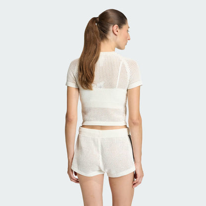 ADIDAS ORIGINALS - KNITTED CROCHET CALI TEE