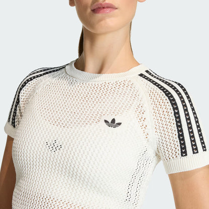 ADIDAS ORIGINALS - KNITTED CROCHET CALI TEE