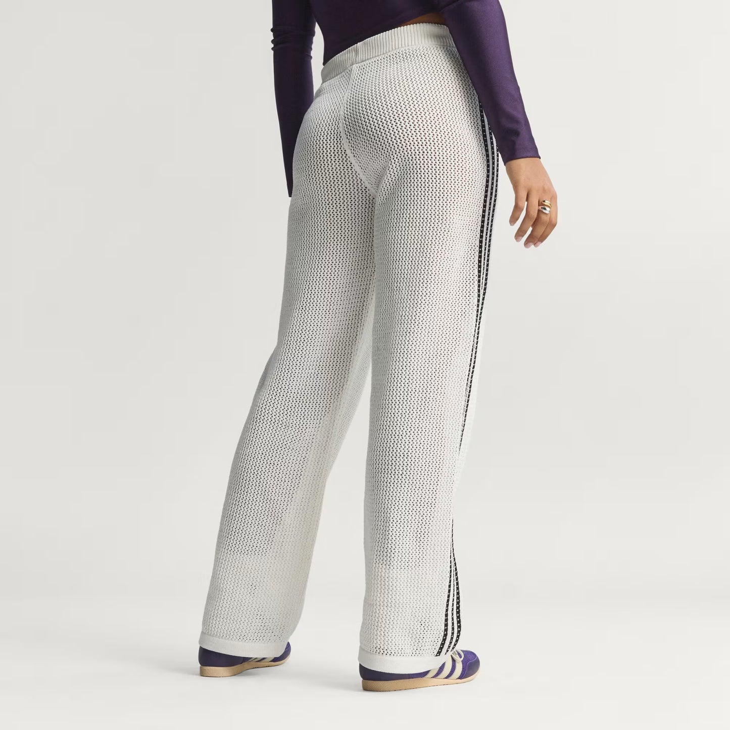 ADIDAS ORIGINALS - KNITTED CROCHET FIREBIRD TRACK PANT