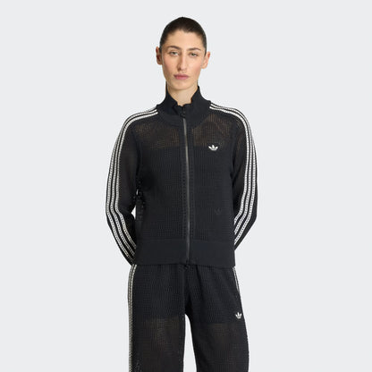ADIDAS ORIGINALS - KNITTED CROCHET FIREBIRD TRACK TOP