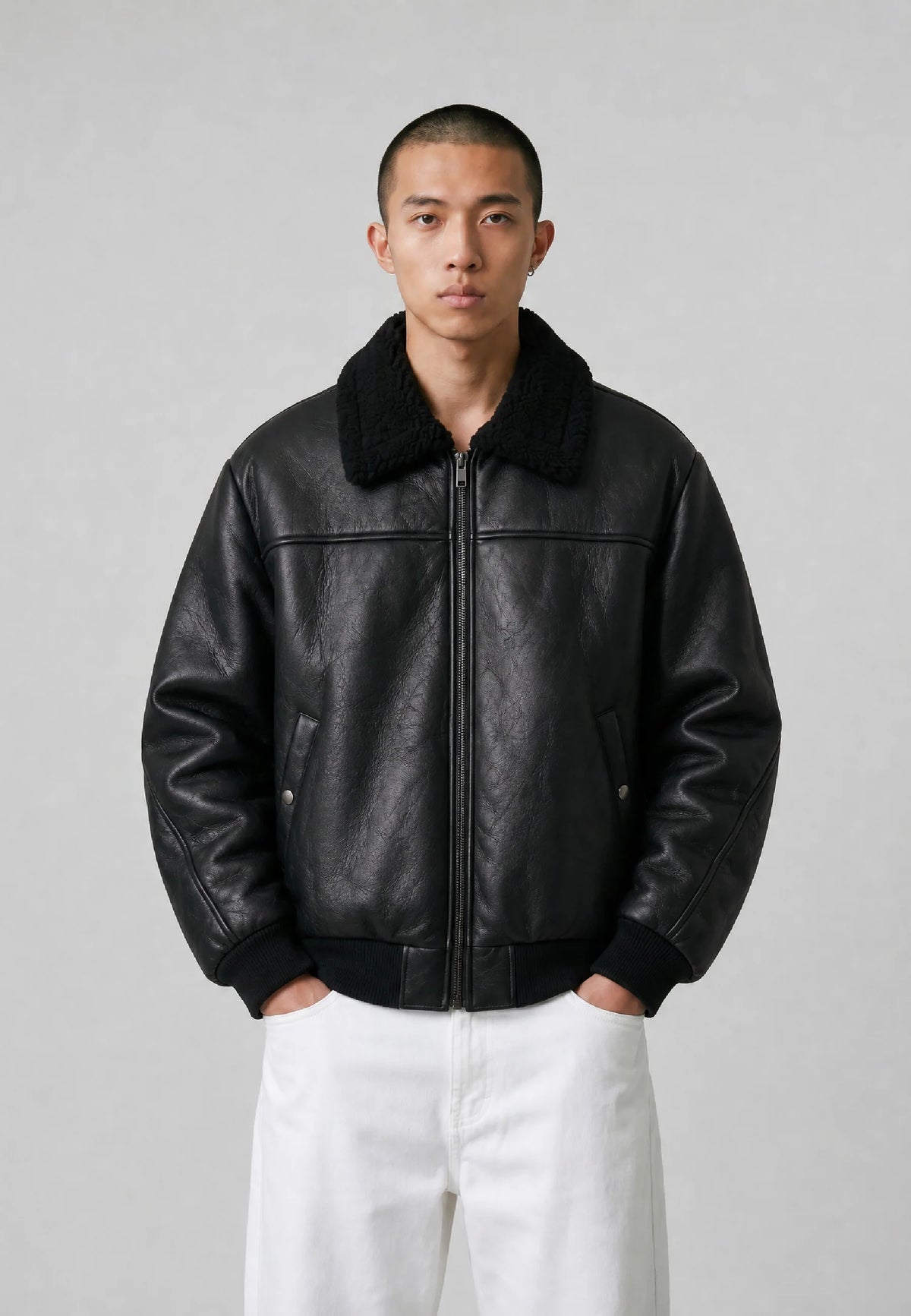 VERTERE - SECTOR FAUX LEATHER JACKET