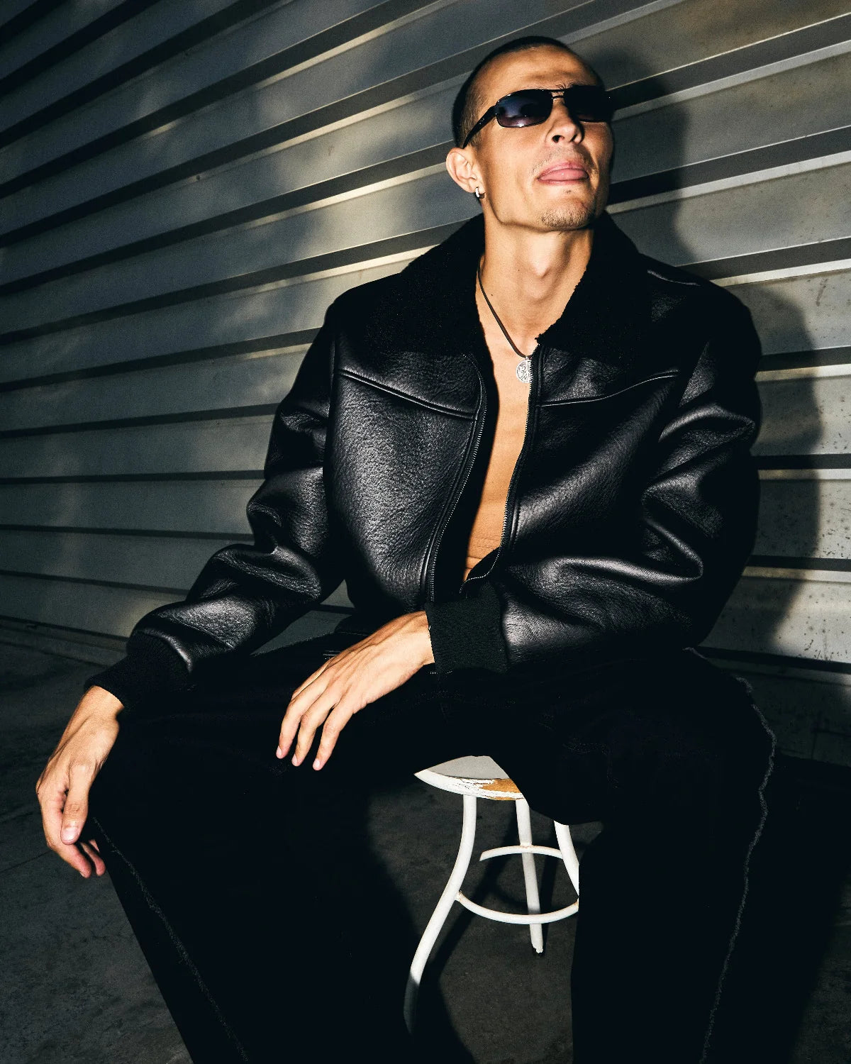 VERTERE - SECTOR FAUX LEATHER JACKET