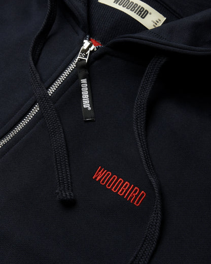 WOODBIRD - WBPAW EMBLEM ZIP HOODIE