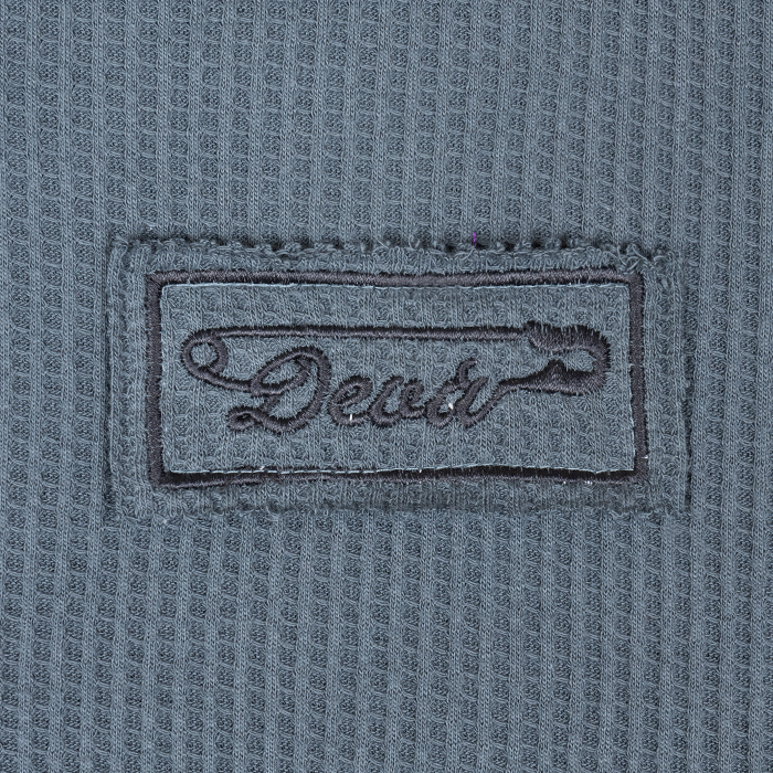 DEVÁ STATES - CROSS WAFFLE KNIT ZIP-UP HOODIE