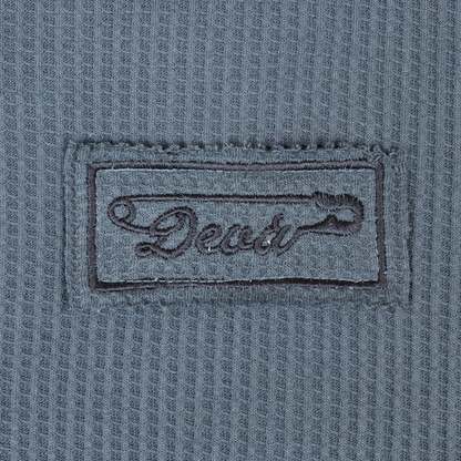DEVÁ STATES - CROSS WAFFLE KNIT ZIP-UP HOODIE