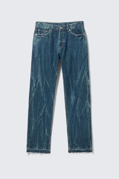 WEEKDAY - SPACE SPLIT-HEM RELAXED STRAIGHT LEG JEANS