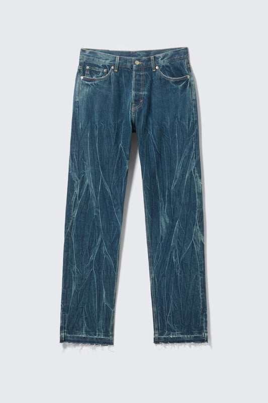 WEEKDAY - SPACE SPLIT-HEM RELAXED STRAIGHT LEG JEANS