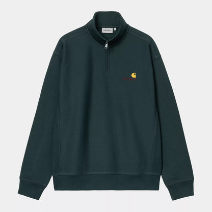 CARHARTT WIP - HALF ZIP AMERICAN SCRIPT SWEATSHIRT