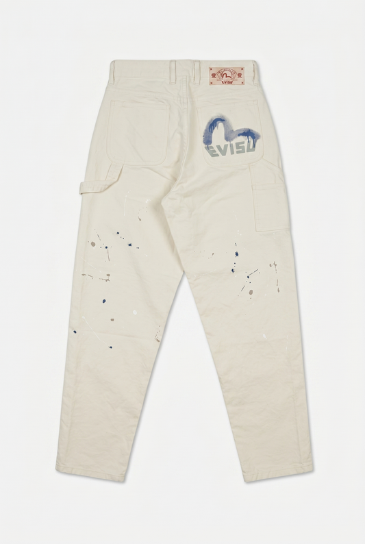 EVISU - SEAGULL PRINTED CHINO PANTS