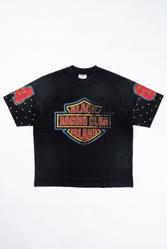 BLACK ISLAND - RACING CLUB OVERSIZED T-SHIRT