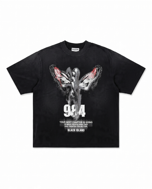 BLACK ISLAND - 984 GRAPHIC OVERSIZED T-SHIRT