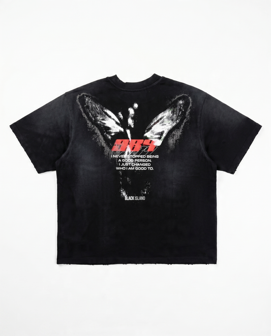 BLACK ISLAND - 984 GRAPHIC OVERSIZED T-SHIRT