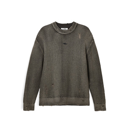 VERTERE - DISTRESSED KNIT SWEATER