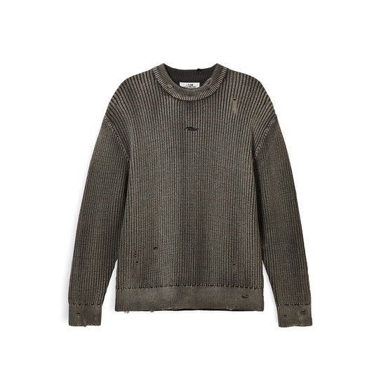 VERTERE - DISTRESSED KNIT SWEATER
