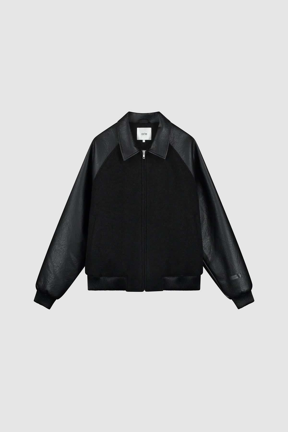 ARTE - LEATHER VARSITY JACKET