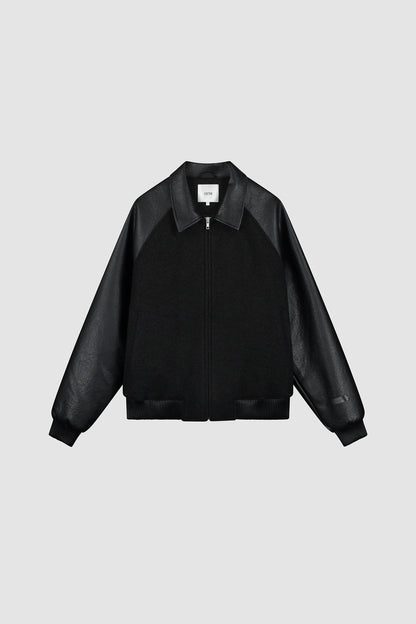 ARTE - LEATHER VARSITY JACKET